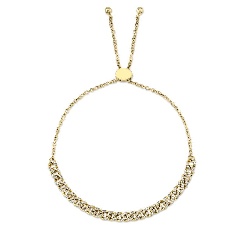 Diamond Cuban Link Bolo Bracelet