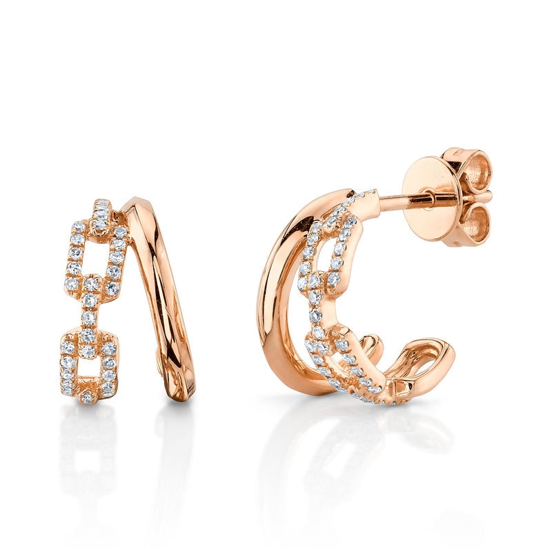 Diamond Link Earring