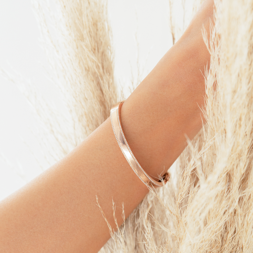 Diamond ID Bangle