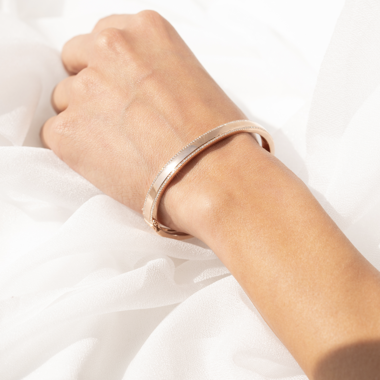 Diamond ID Bangle