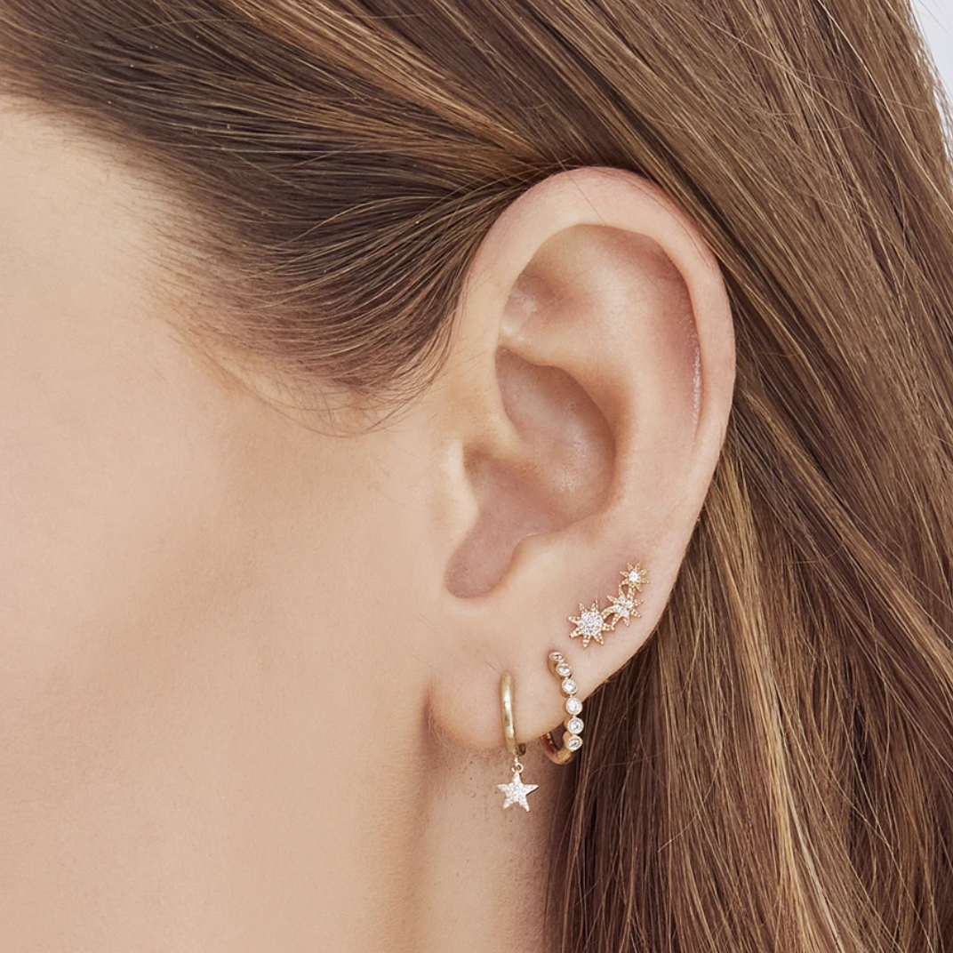 0.06 CT. Diamond Starlight Crawler Earring