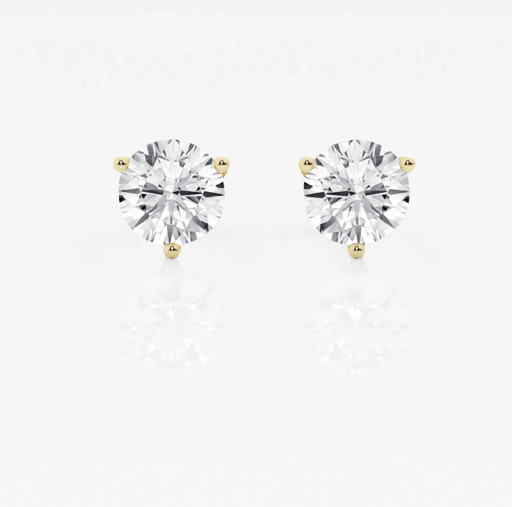 Lab-Grown Diamond Martini Stud Earrings