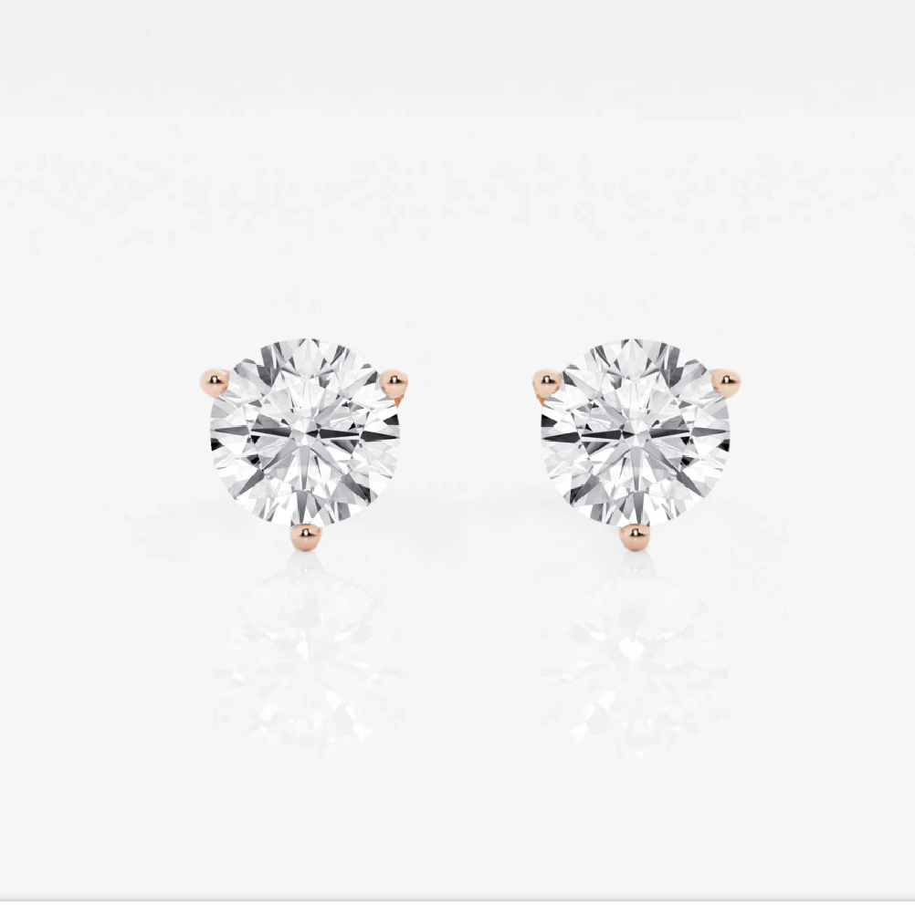 Lab-Grown Diamond Martini Stud Earrings