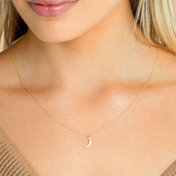 Dainty Crescent Moon Necklace – JENNY and JUDE