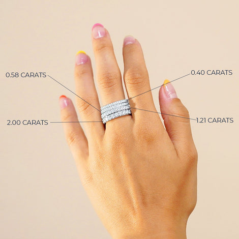 0.58 Ct Diamond Eternity Ring