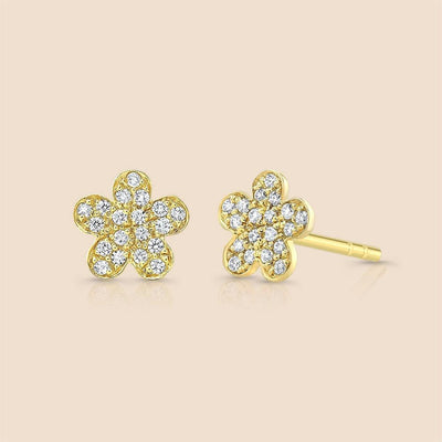 Flower Diamond Studs Earring