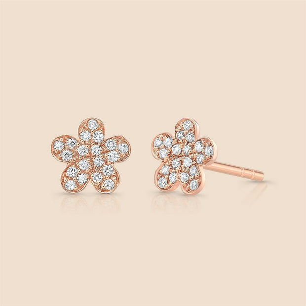 Flower Diamond Studs Earring