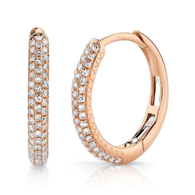 Diamond Pave Hoop Earring