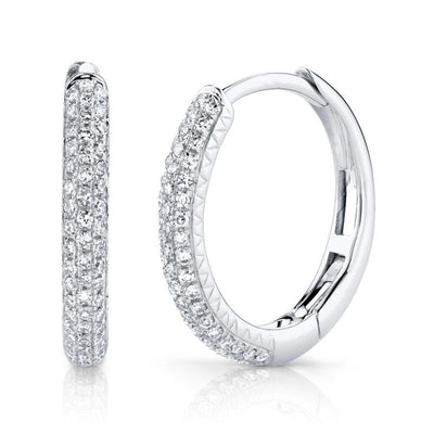 Diamond Pave Hoop Earring