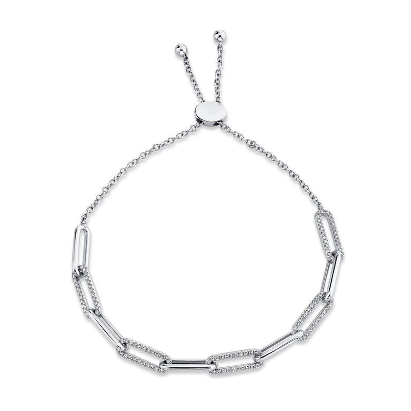 Diamond Link Bolo Bracelet