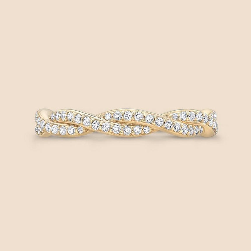 Intertwined Diamond Ring.