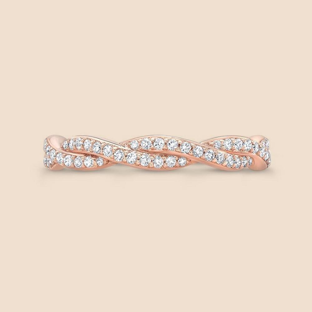 Intertwined Diamond Ring.