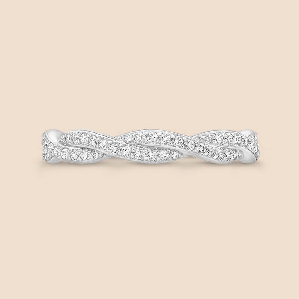 Intertwined Diamond Ring.