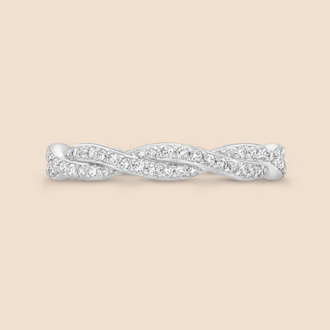 Intertwined Diamond Ring.