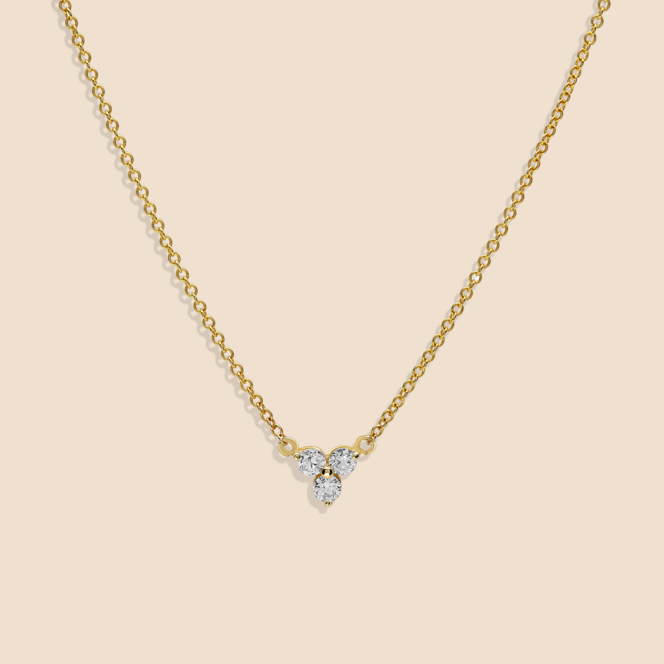 Lotus Diamond Necklace