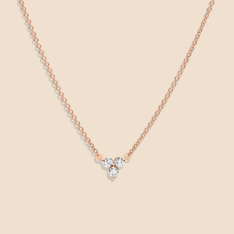 Lotus Diamond Necklace