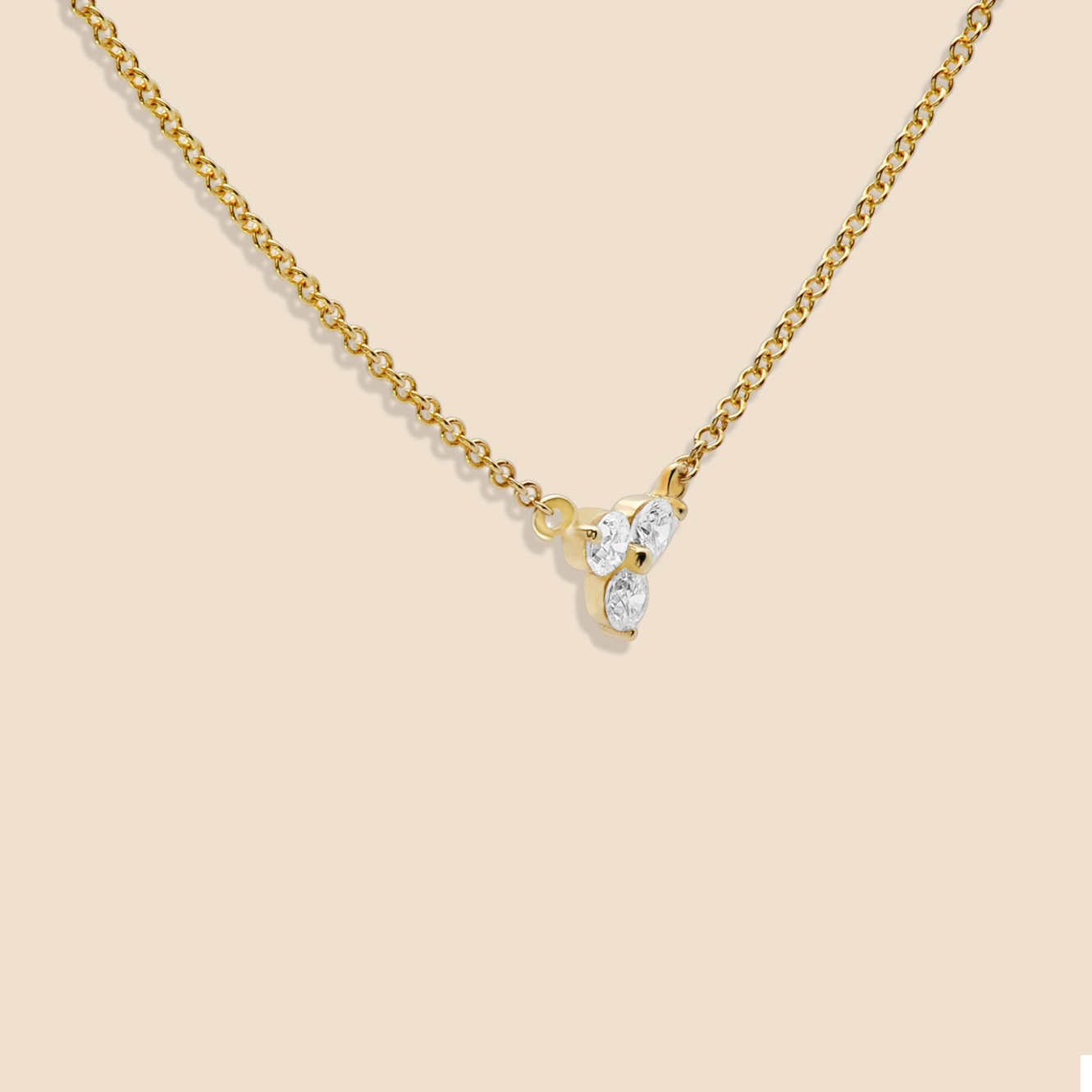 Lotus Diamond Necklace