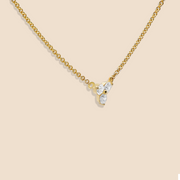 Lotus Diamond Necklace