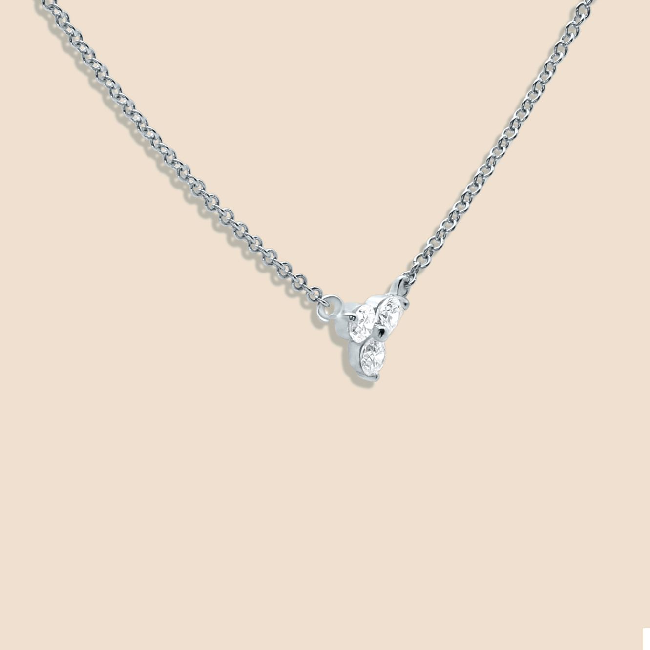 Lotus Diamond Necklace