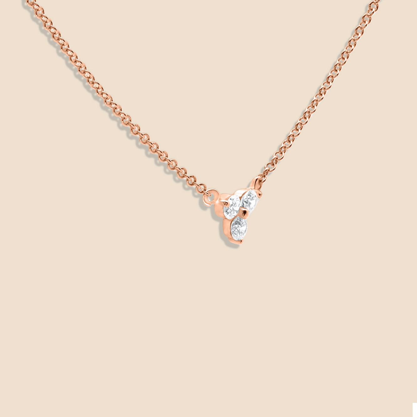 Lotus Diamond Necklace