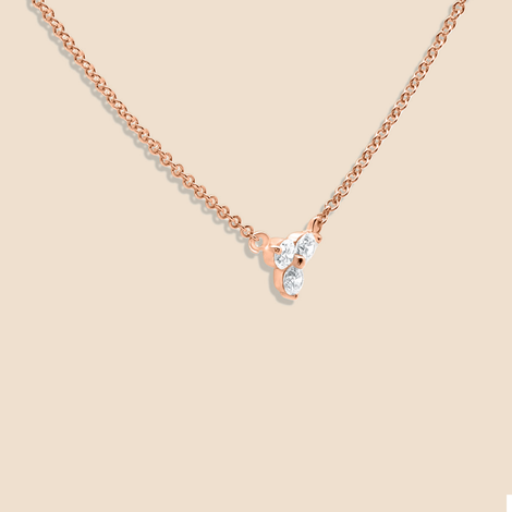 Lotus Diamond Necklace