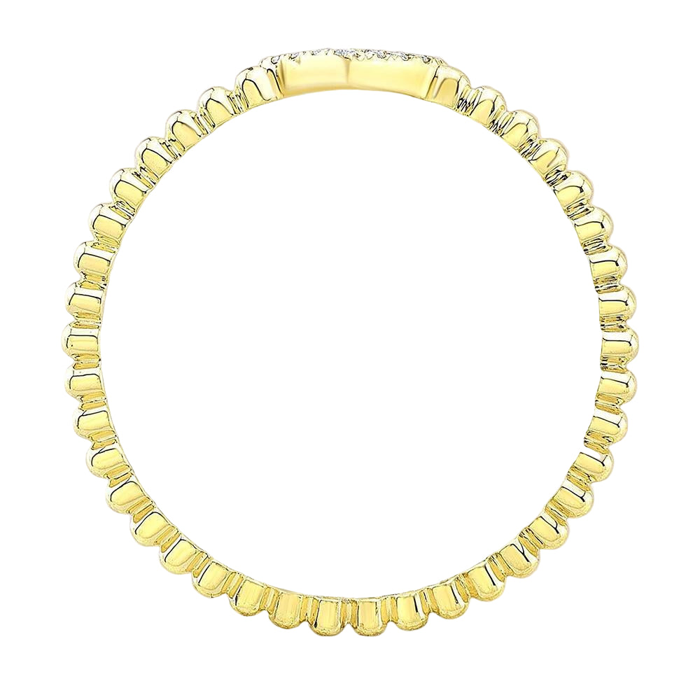 Lovie Beaded Diamond Ring