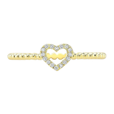Lovie Beaded Diamond Ring