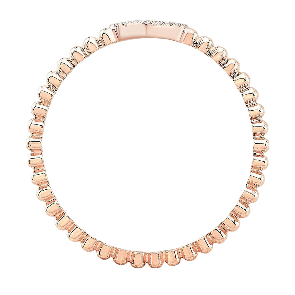 Lovie Beaded Diamond Ring