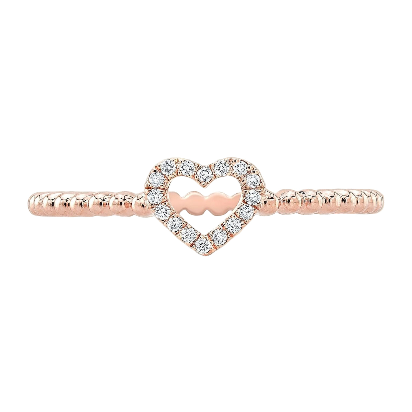 Lovie Beaded Diamond Ring