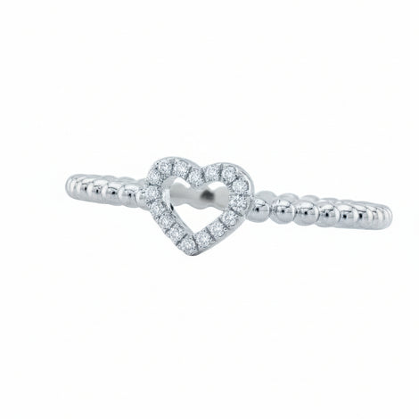 Lovie Beaded Diamond Ring