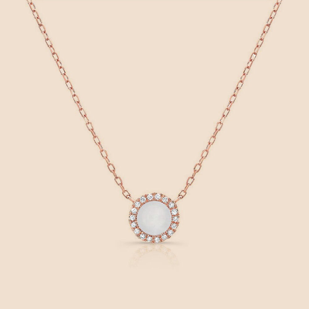 Diamond Pearl Necklace