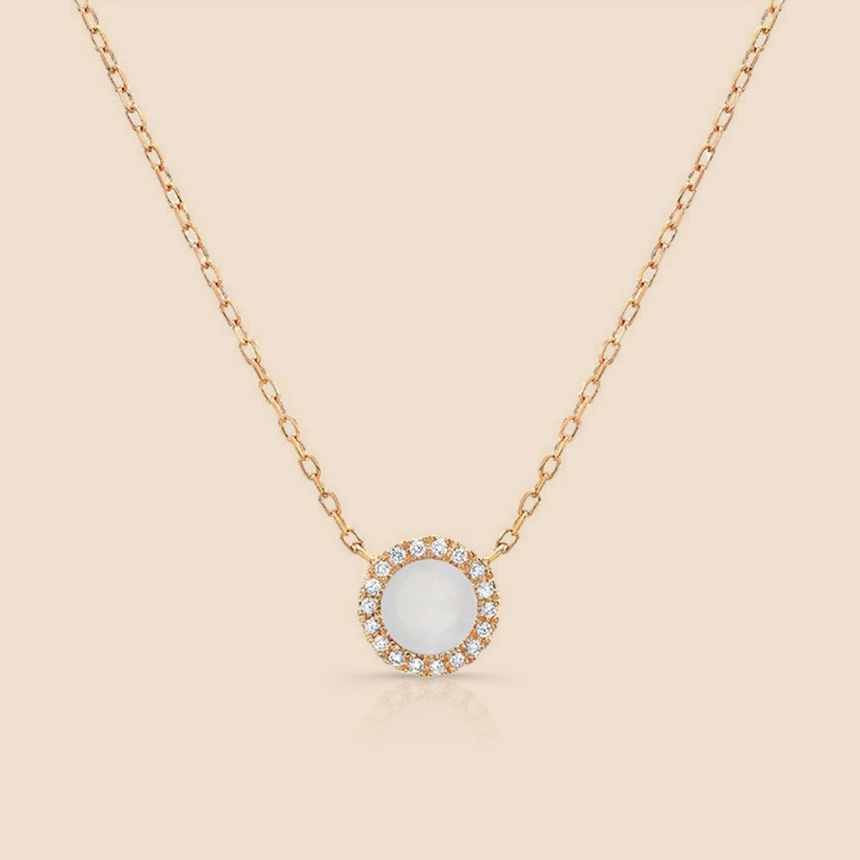 Diamond Pearl Necklace