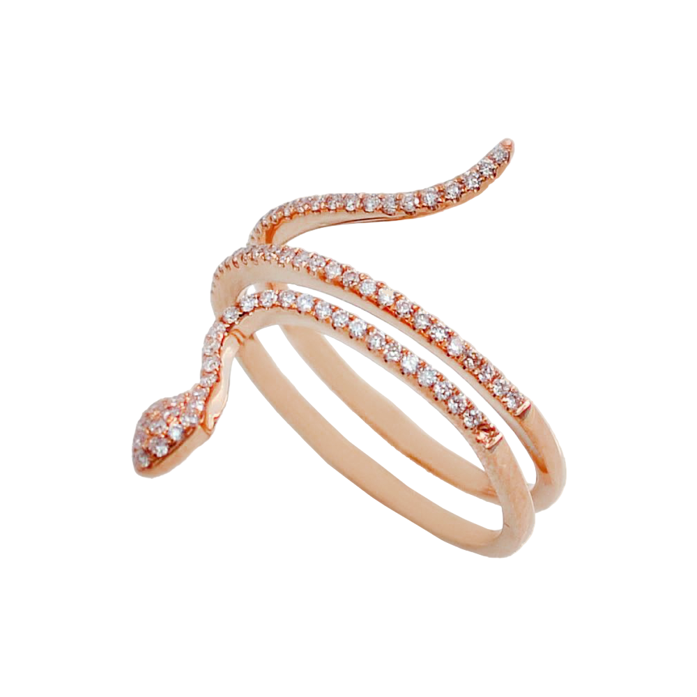 Diamond Serpent Ring