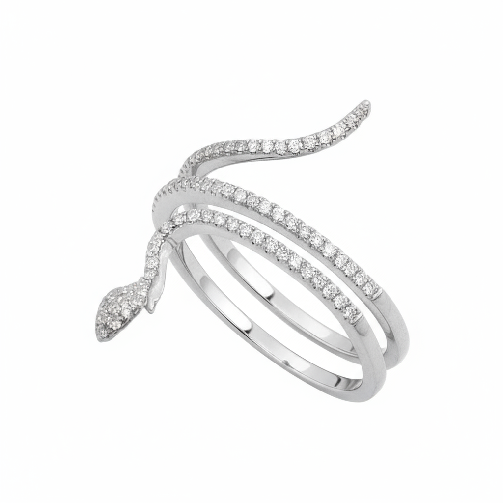 Diamond Serpent Ring