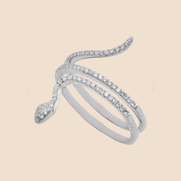 Diamond Serpent Ring