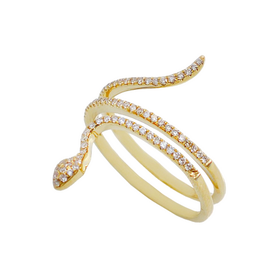 Diamond Serpent Ring