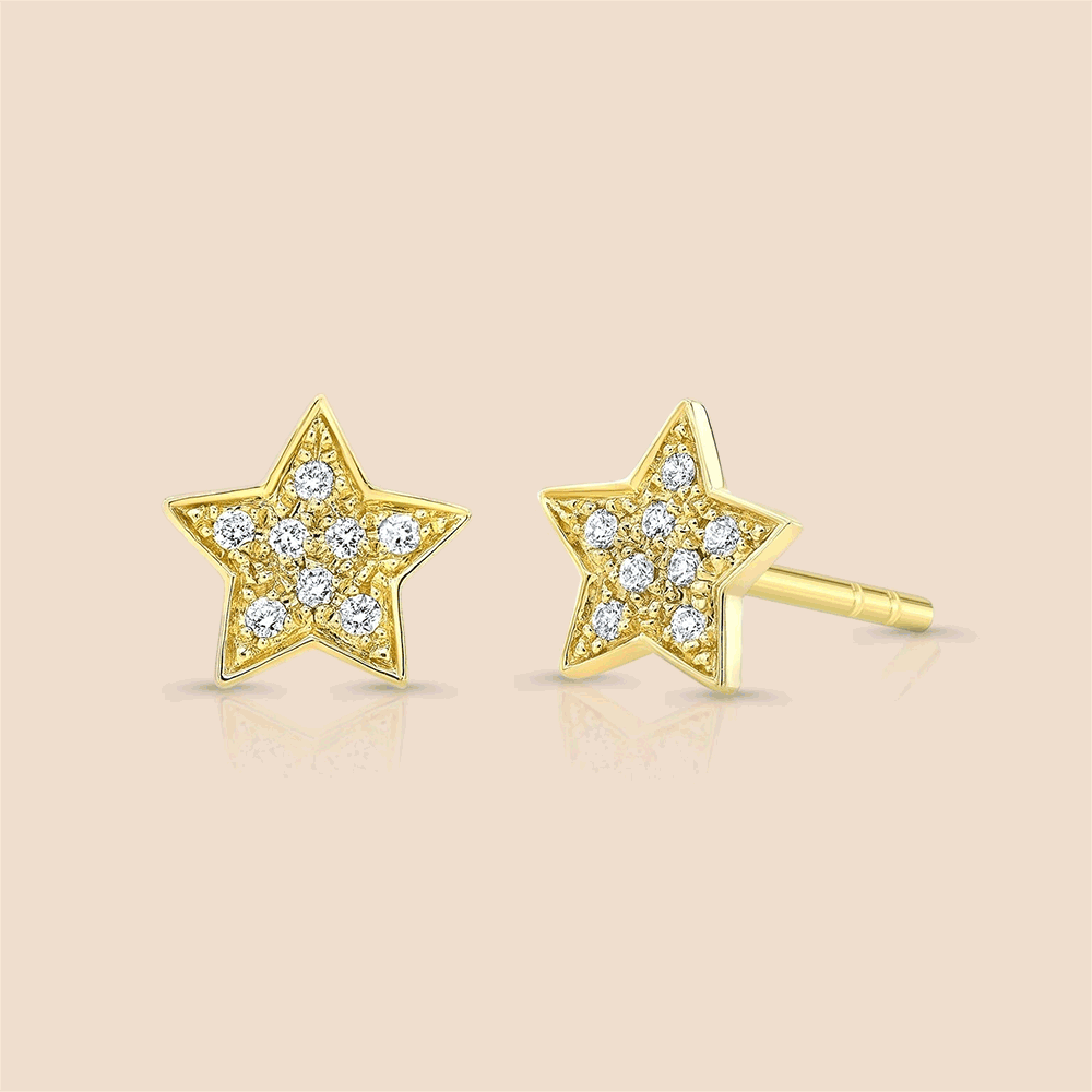 Star Studded Diamond Earring
