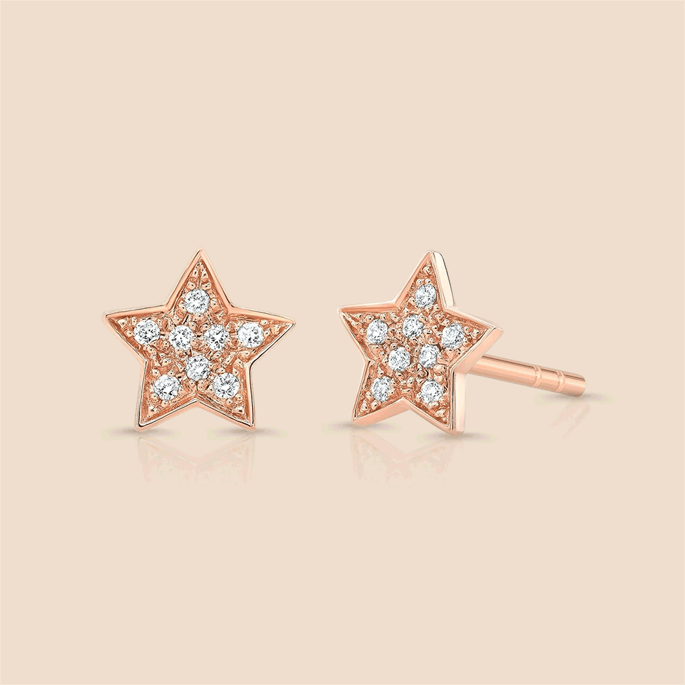 Star Studded Diamond Earring