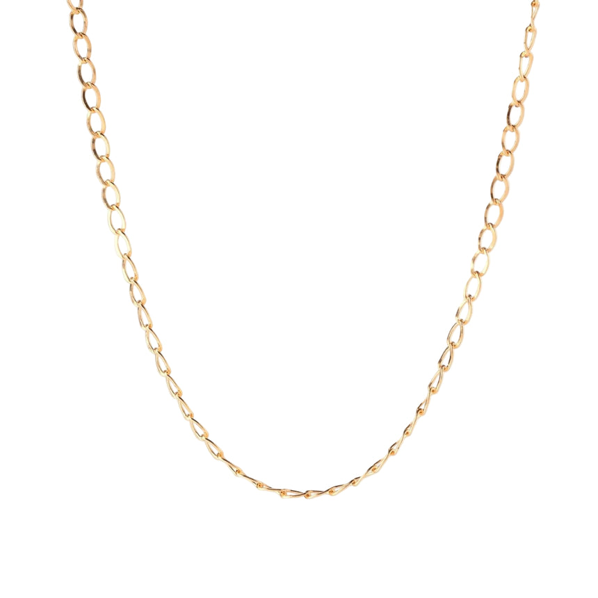 Flat Curb Chain Necklace