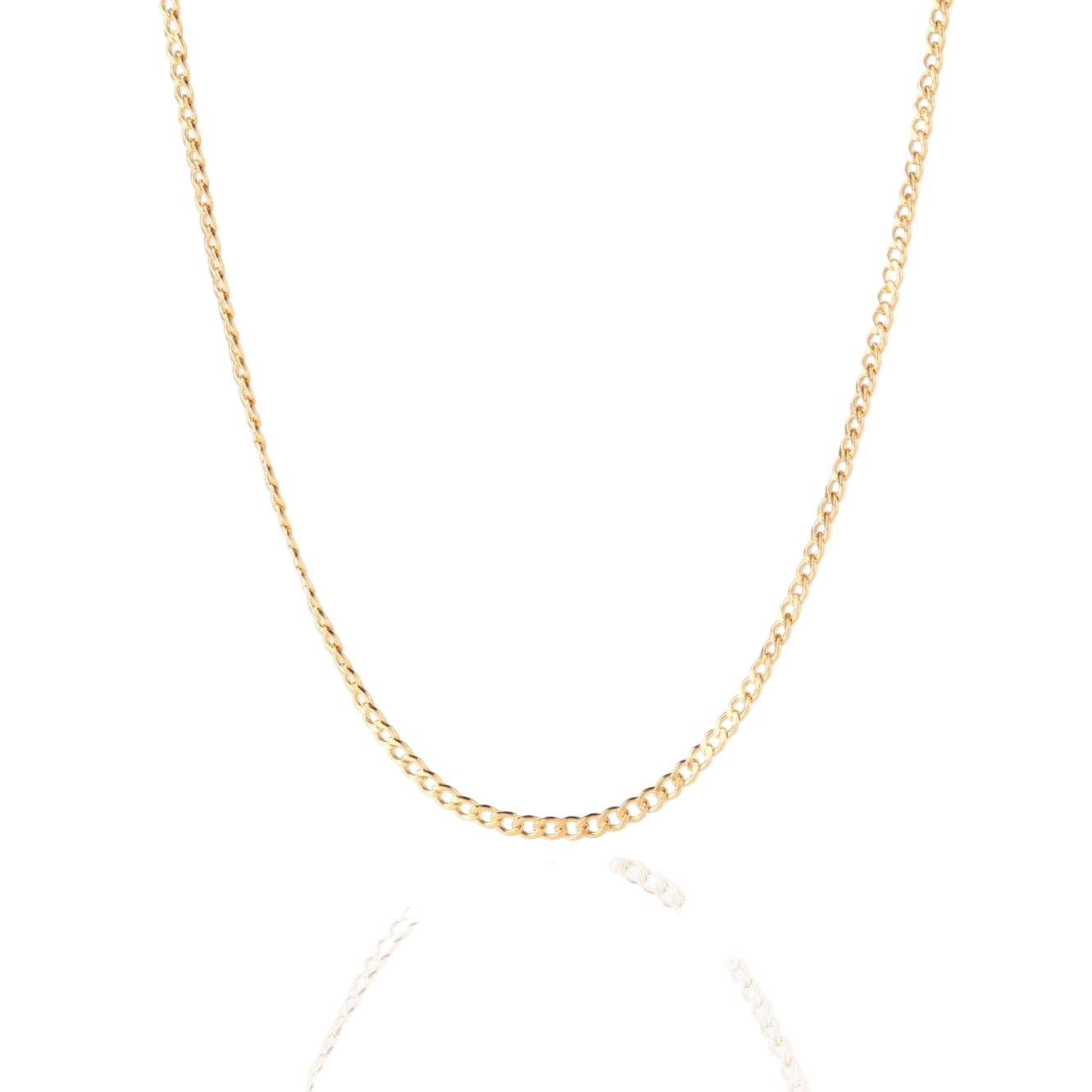Curb Link Cable Chain Necklace